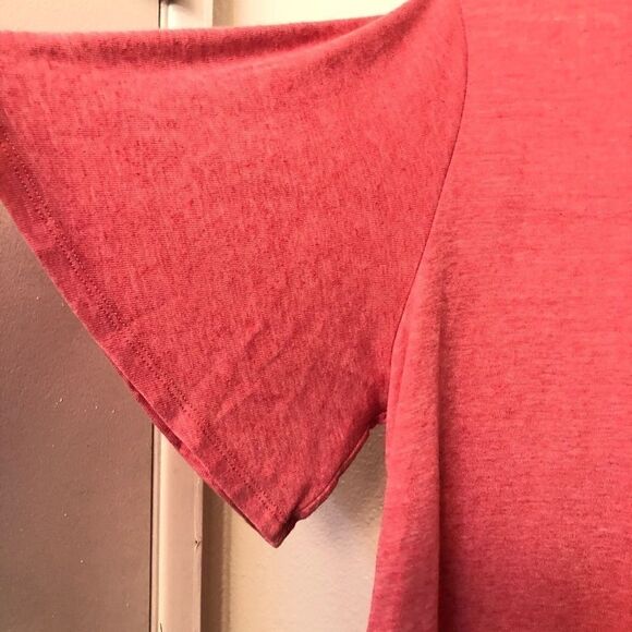 Old navy coral knit blouse t shirt top -Large - Picture 7 of 8